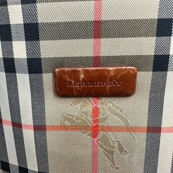 🎀 BURBERRY CANVAS TOTE - CLASSIC PLAID BEIGE 🎀 - Picture 4 of 10